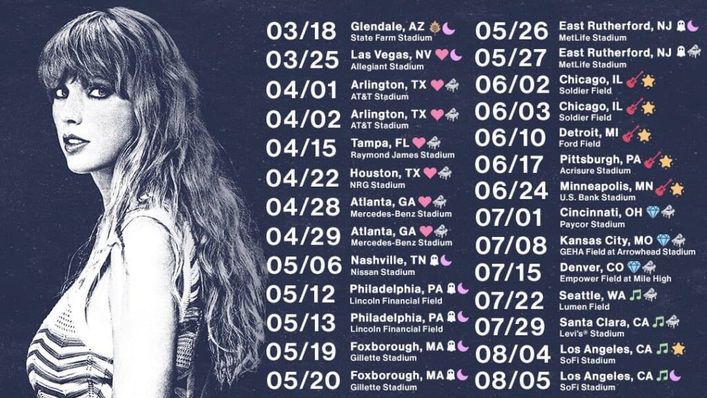 Taylor Swift announces massive new global stadium tour dates