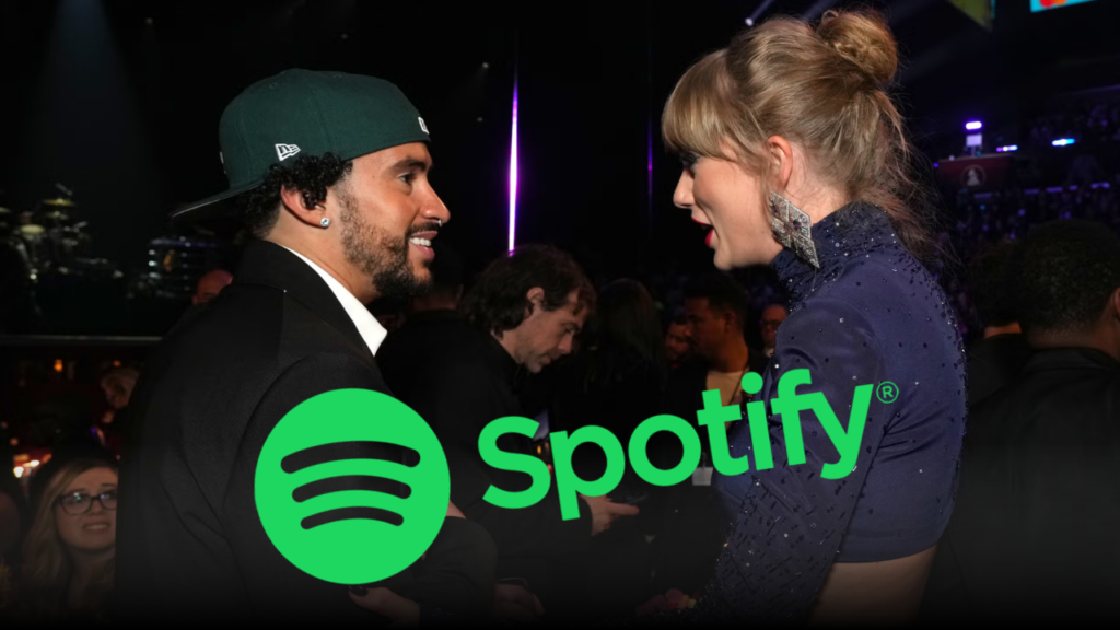 Taylor Swift and Bad Bunny Make History on Spotify