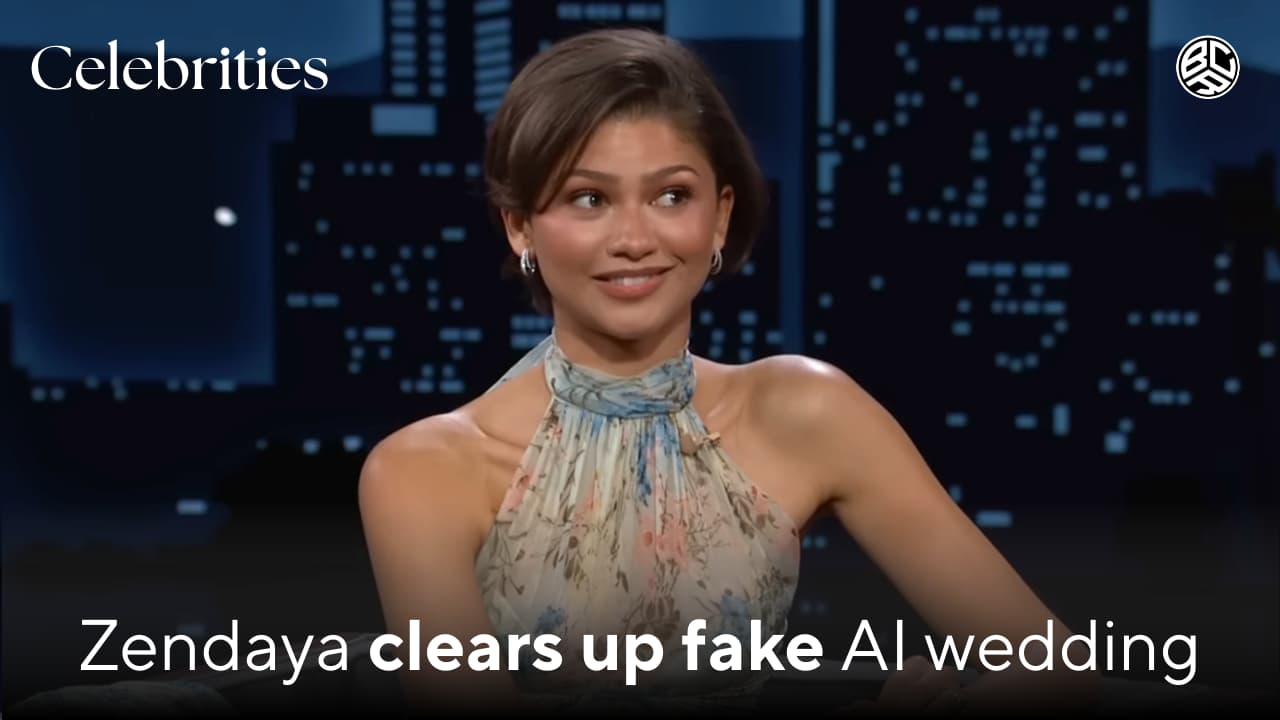 Zendaya clears up fake AI wedding