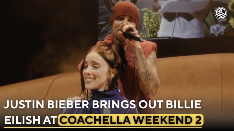Justin Bieber Brings Out Billie Eilish at Coachella Weekend 2