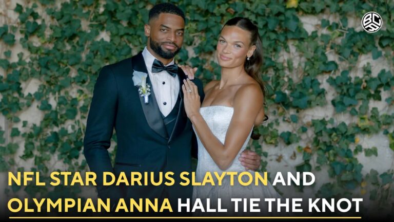 NFL Star Darius Slayton and Olympian Anna Hall Tie the Knot
