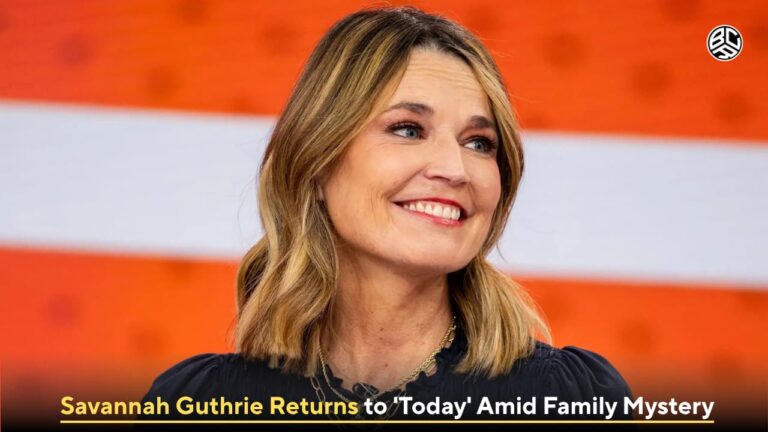 Savannah Guthrie Returns to 'Today' Amid Family Mystery