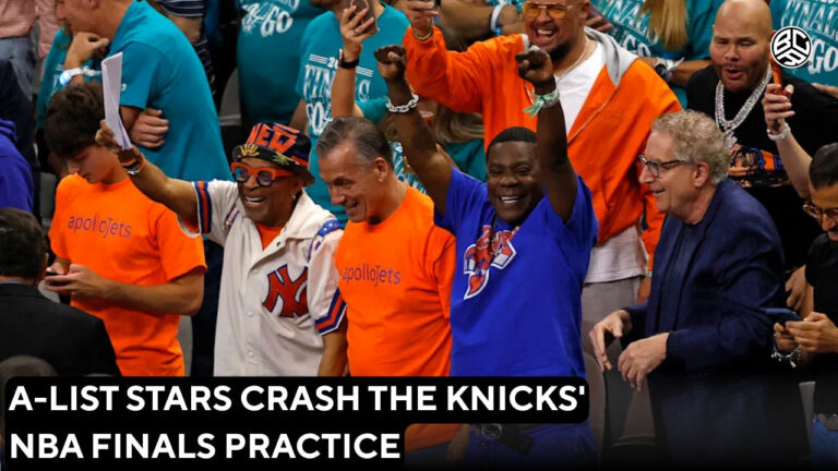 A-List Stars Crash the Knicks' NBA Finals Practice